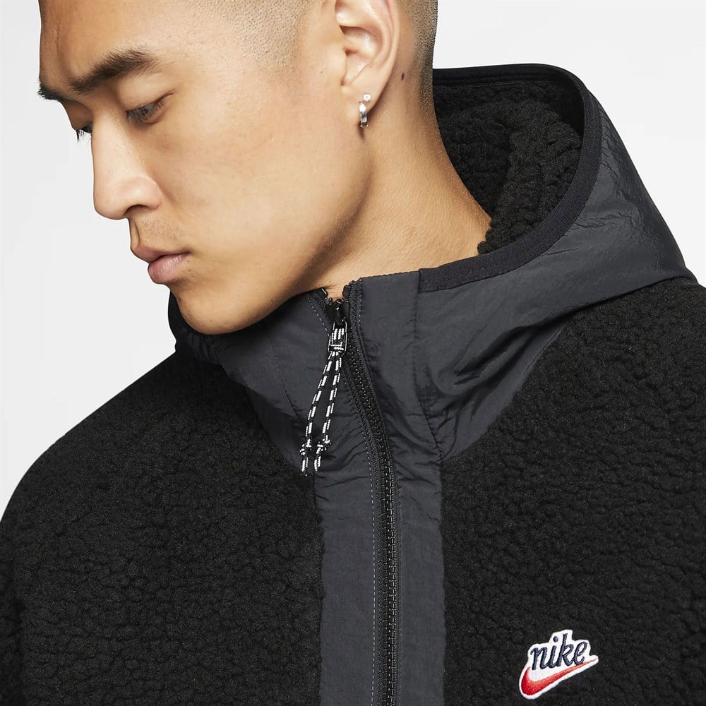 Nike Sportswear 1/2-Zip Sherpa Hoodie Erkek Sweatshirt