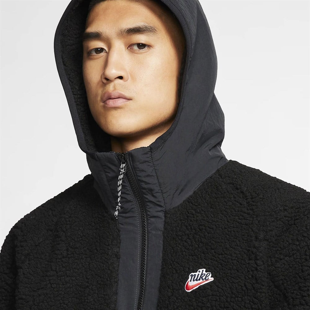 Nike Sportswear 1/2-Zip Sherpa Hoodie Erkek Sweatshirt