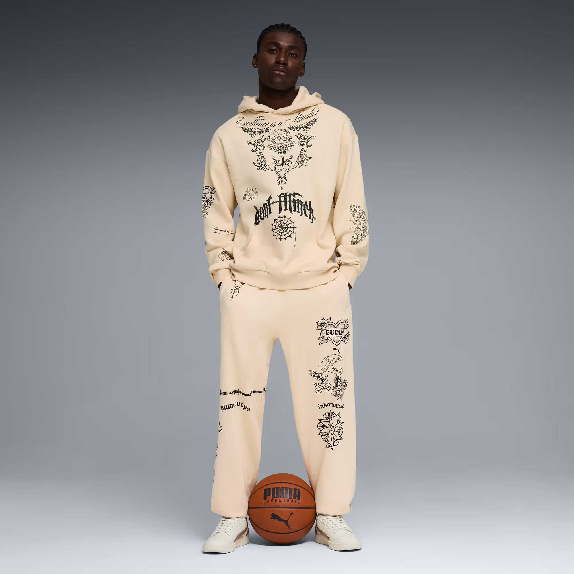 Puma Swish N' Ink Relaxed Basketball Erkek Sweatshirt