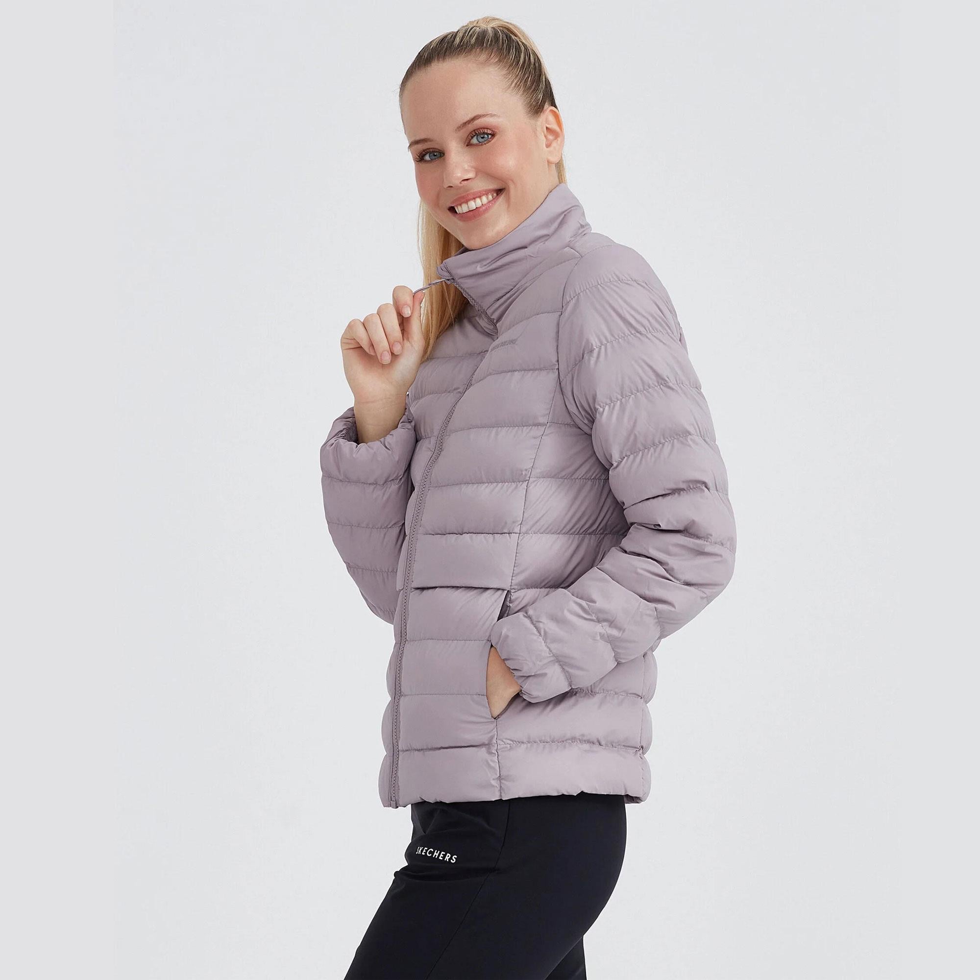 Skechers Outerwear Pop Up Detailed Padded Kadın Mont