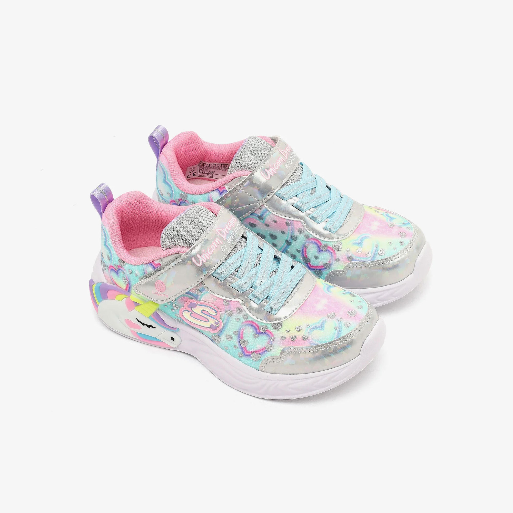 Skechers Skechers Mavi Unicorn Dreams Heart Sparkles Çocuk Günlük Spor Ayakkabı Dalkılıç Spor'da! Mavi - 4. görsel