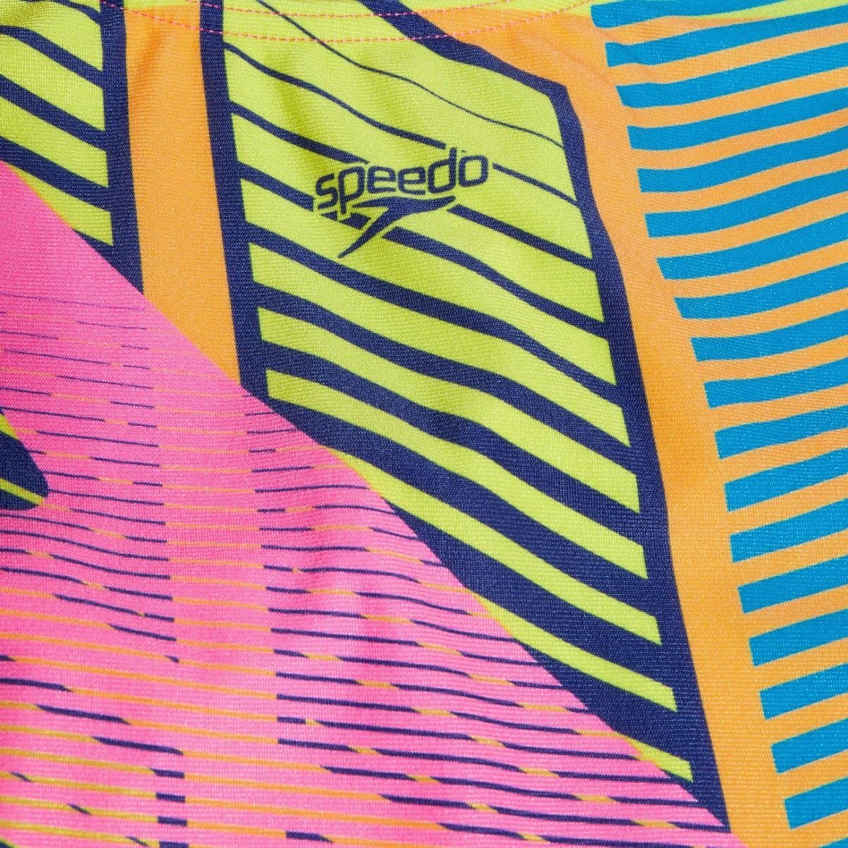 Speedo Girls Digital Allover Splashback Çocuk Yüzücü Mayosu