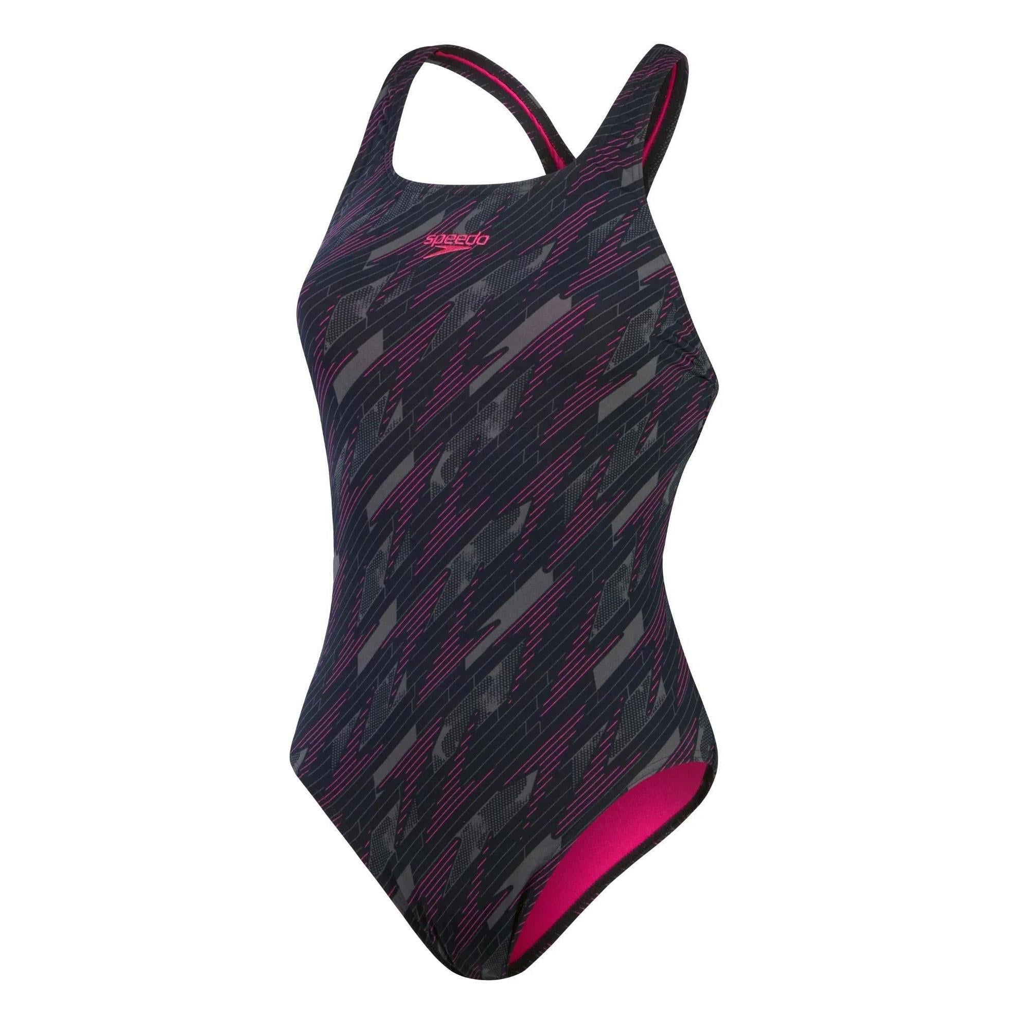 Speedo Hexagonal Medalist Swimsuit Kadın Yüzücü Mayosu