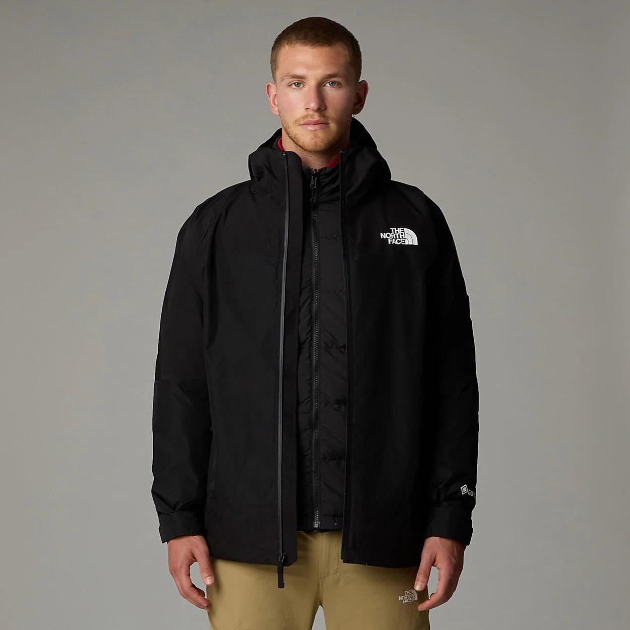 tdfブラック36 The North Face Mountain Light Gore Tex Triclimate Erkek Mont