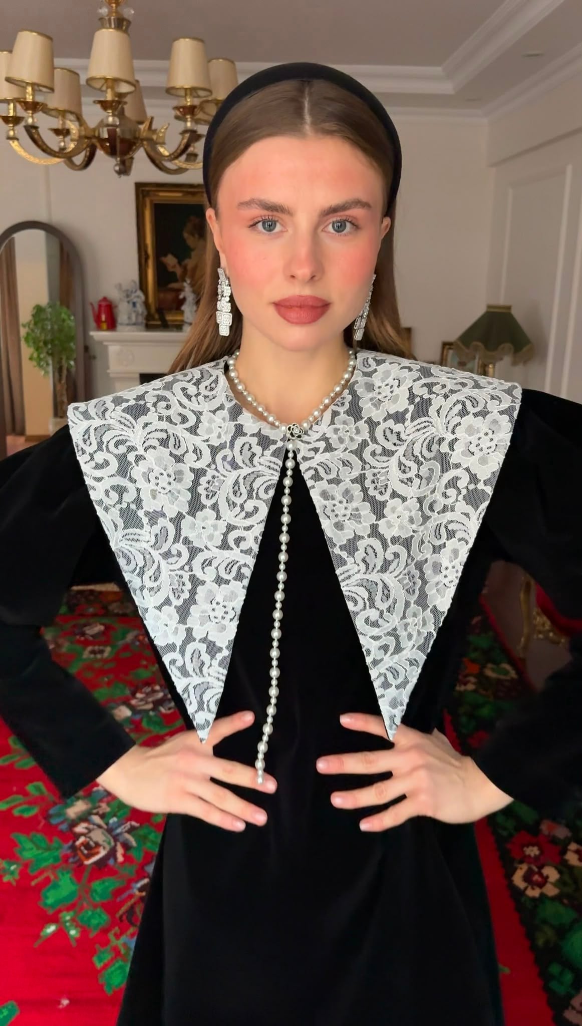 “Desdemona ” Siyah  Uzun Kol