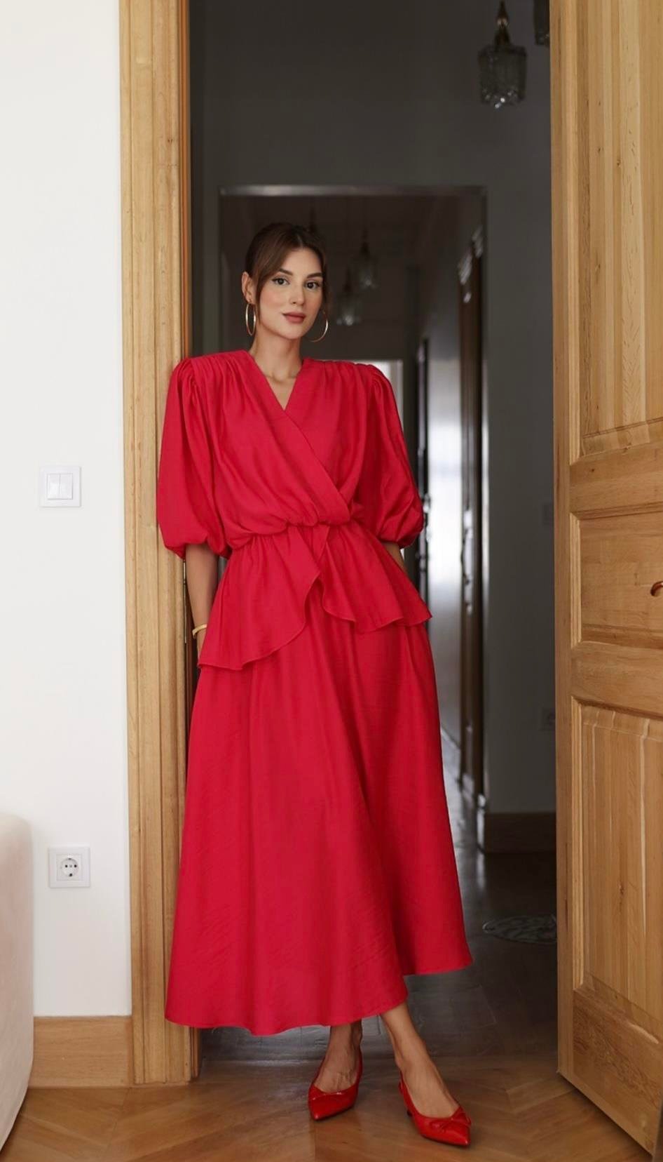 “Lale” Peplum Takım