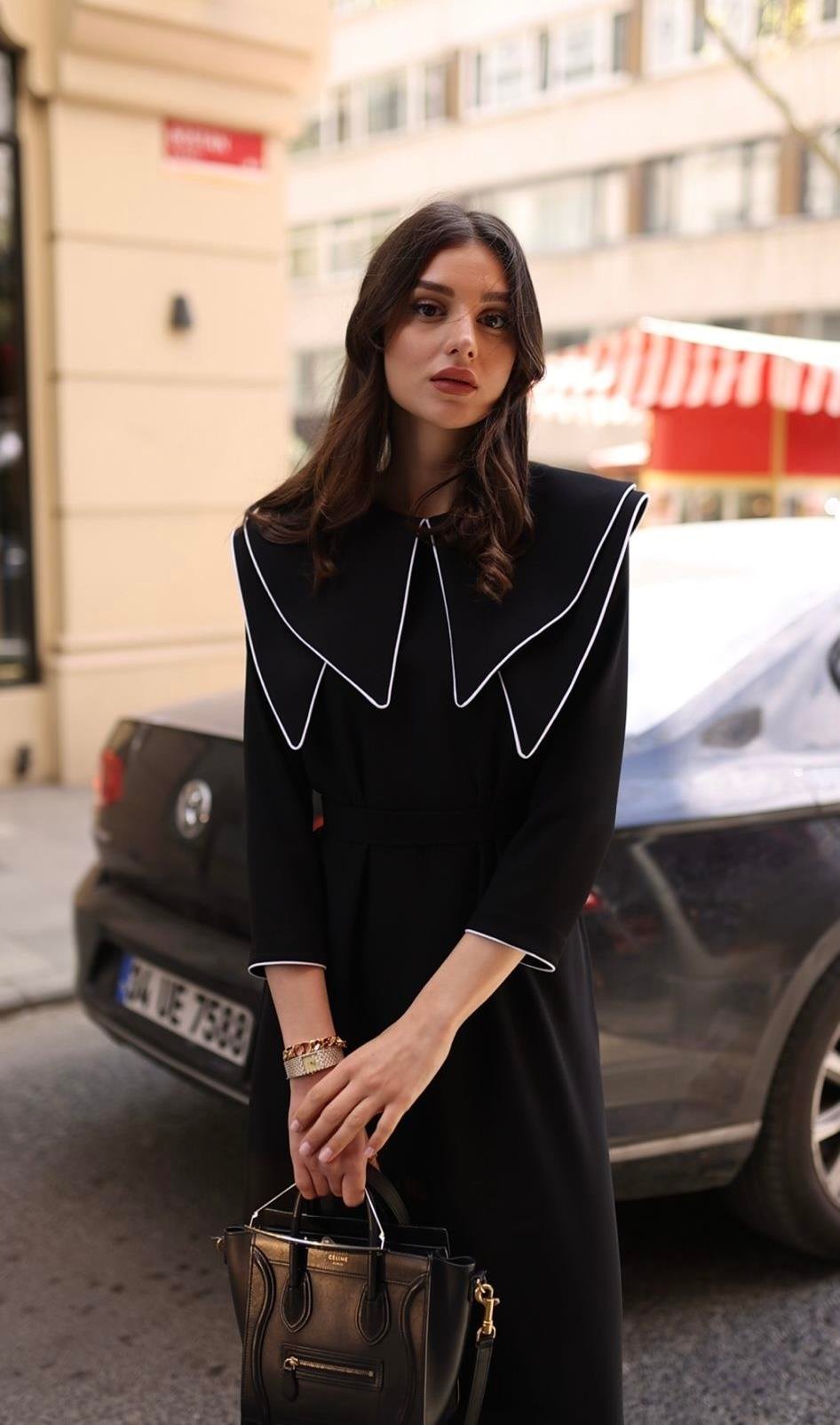  “MADAME SYLVIA” Siyah