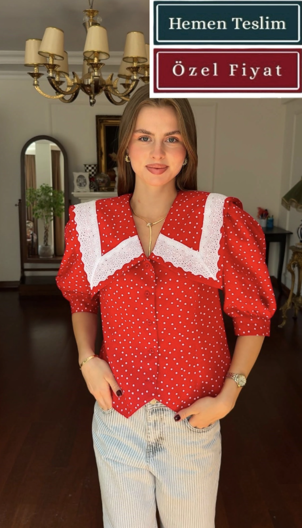 Maxi Yaka Çilek