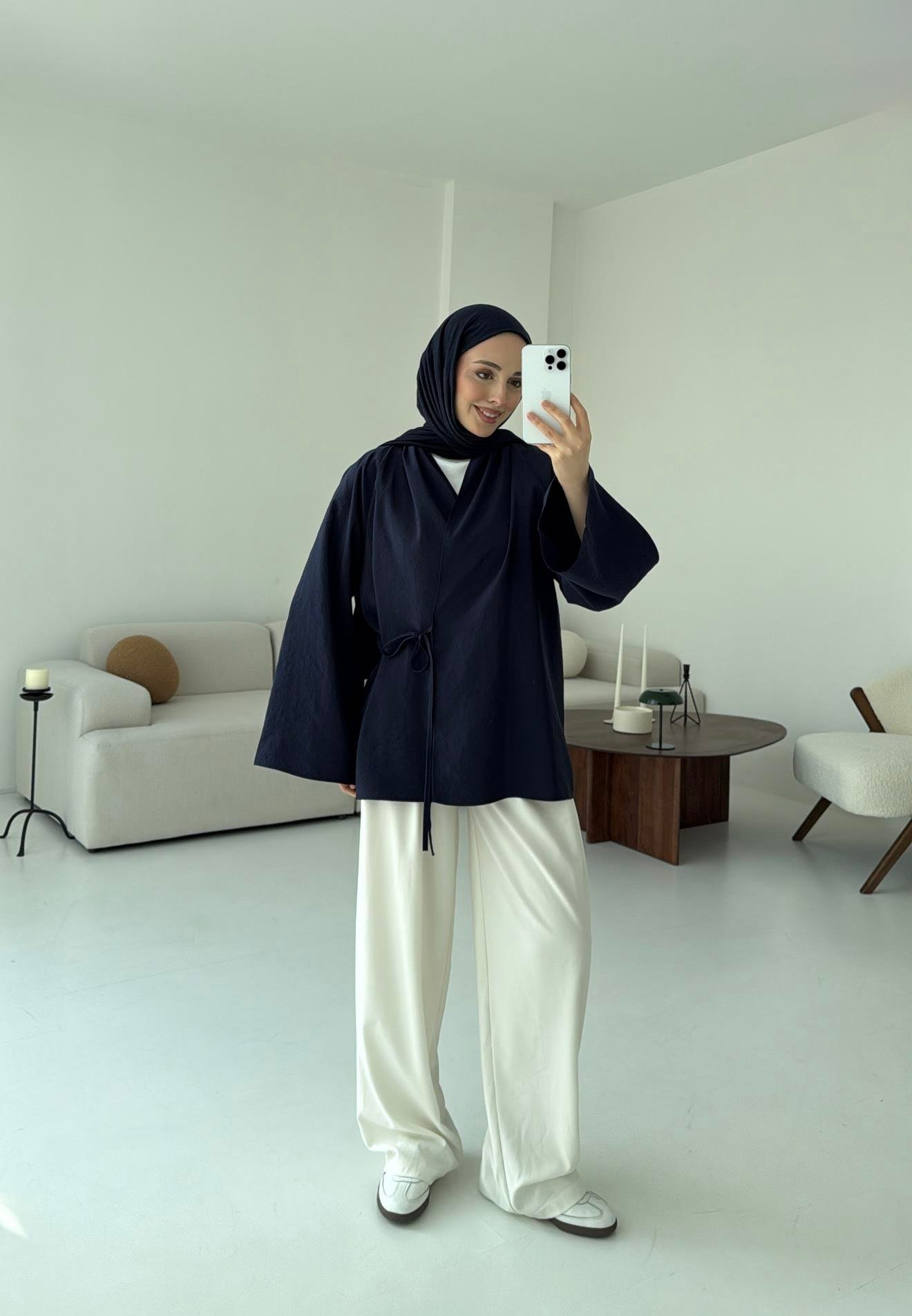  Orijinal Marka Kimono Lacivert