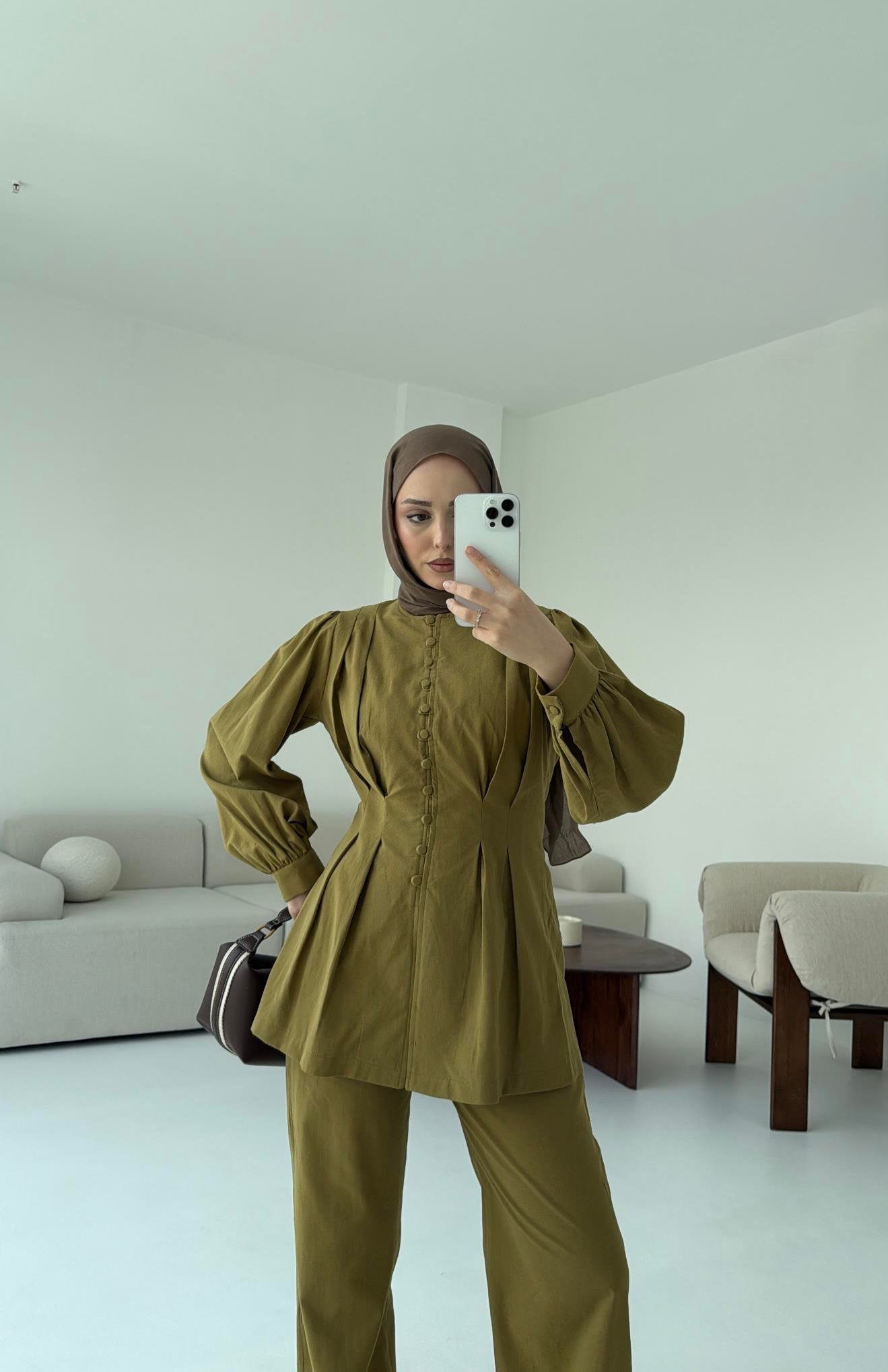 Beli Pensli Takım Olive