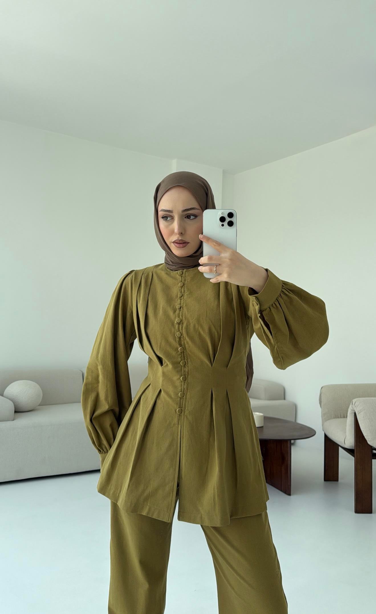 Beli Pensli Takım Olive