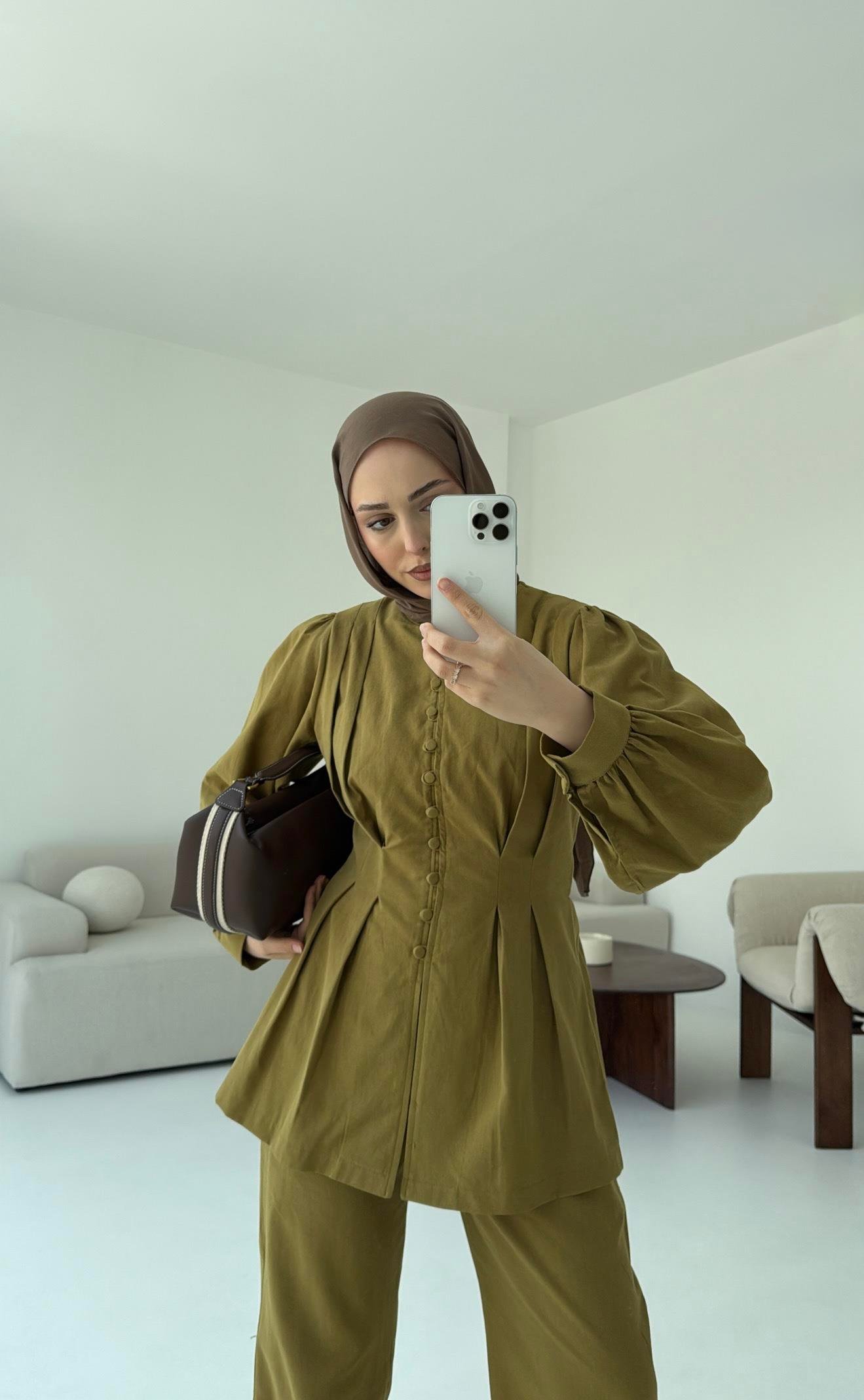 Beli Pensli Takım Olive
