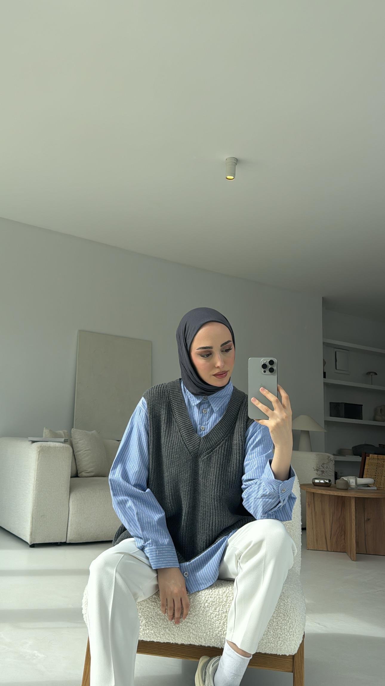 Gömlek Detaylı Triko