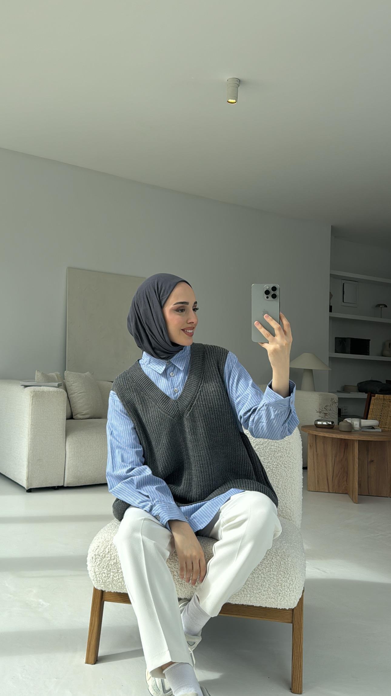 Gömlek Detaylı Triko
