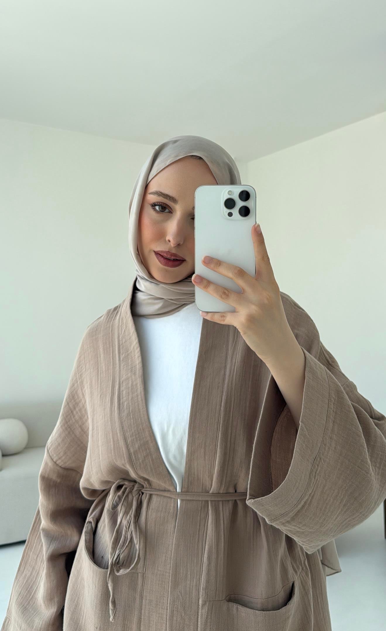 Müslin Kimono Vizon