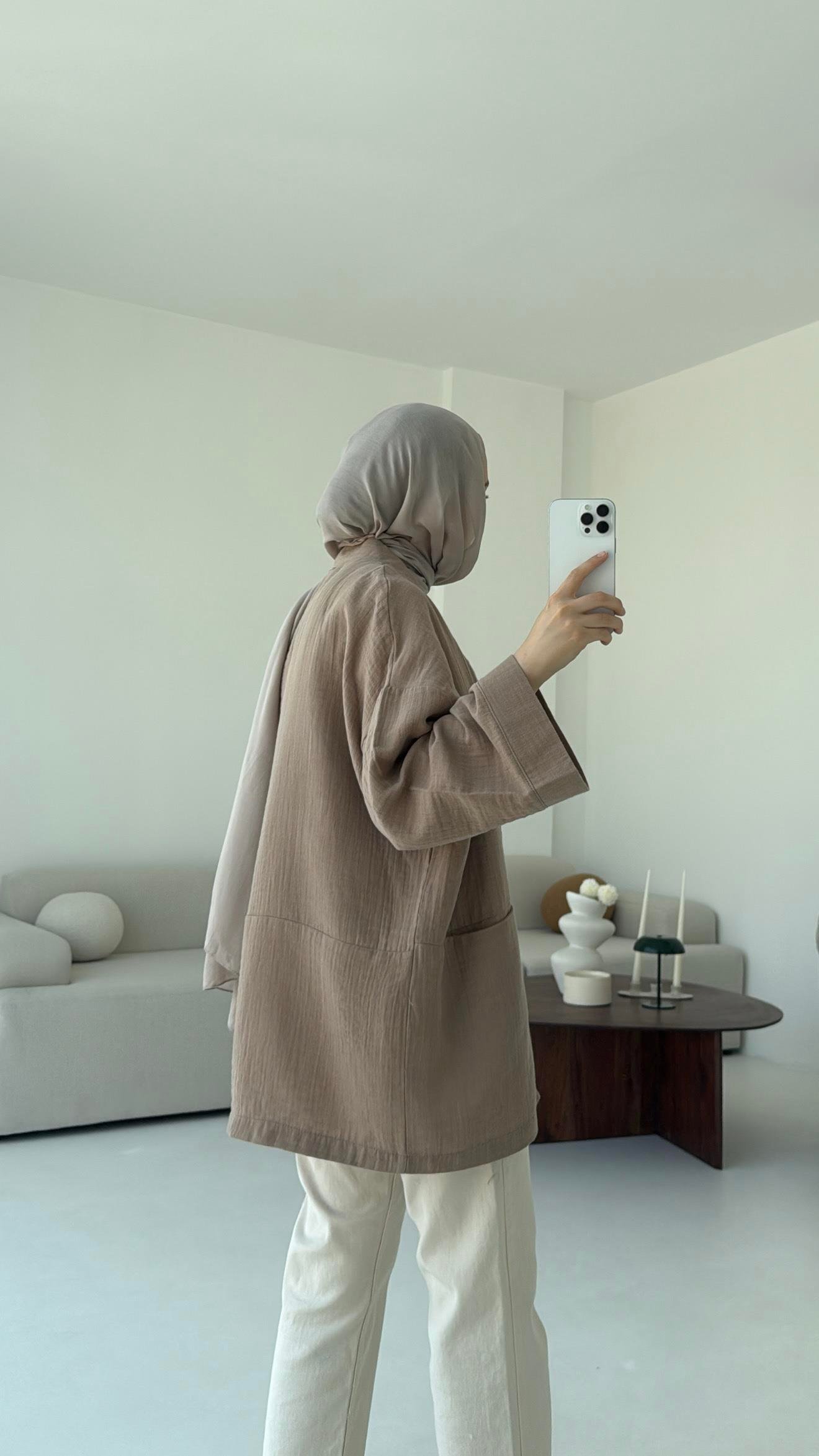 Müslin Kimono Vizon