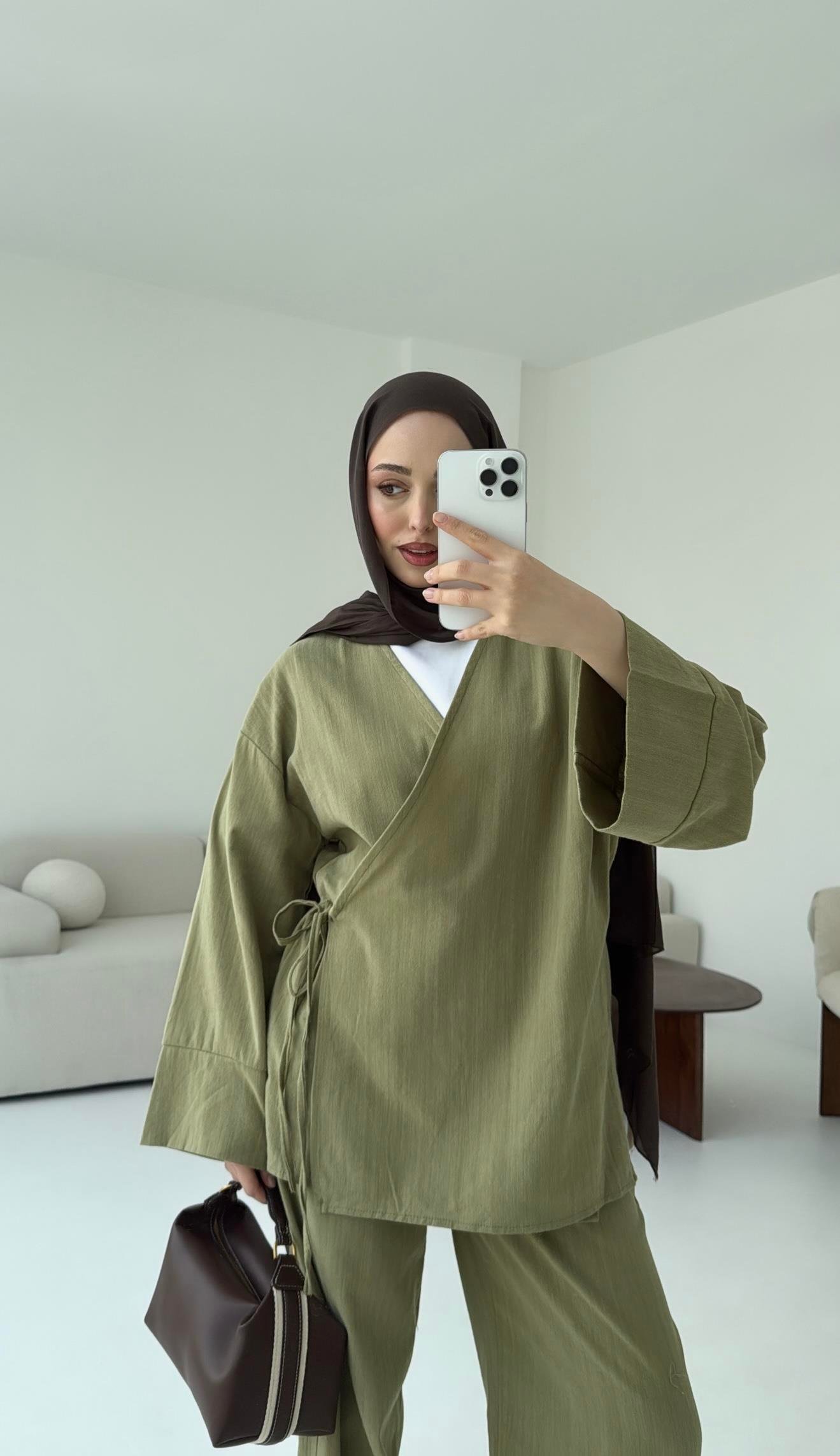 Olive Yandan Bağlamalı Takım