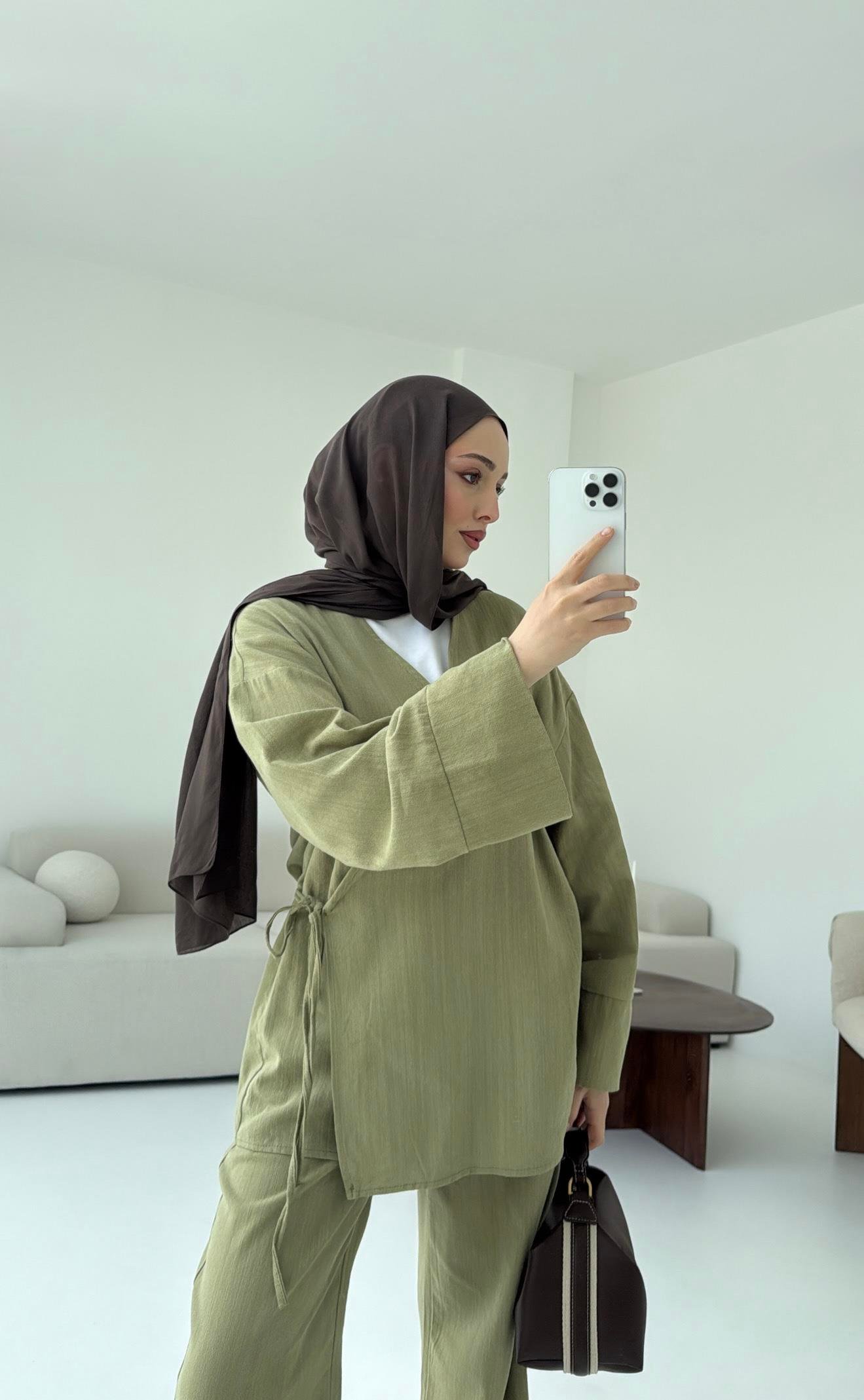 Olive Yandan Bağlamalı Takım