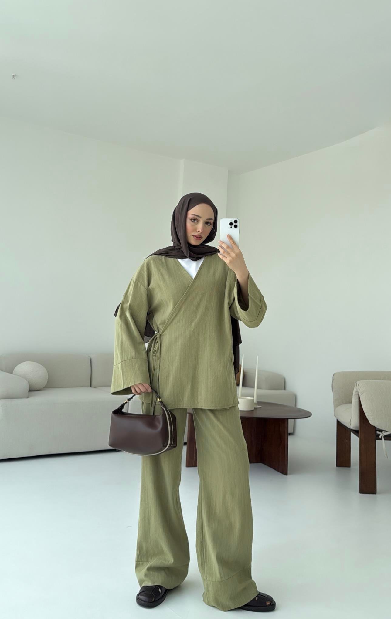 Olive Yandan Bağlamalı Takım