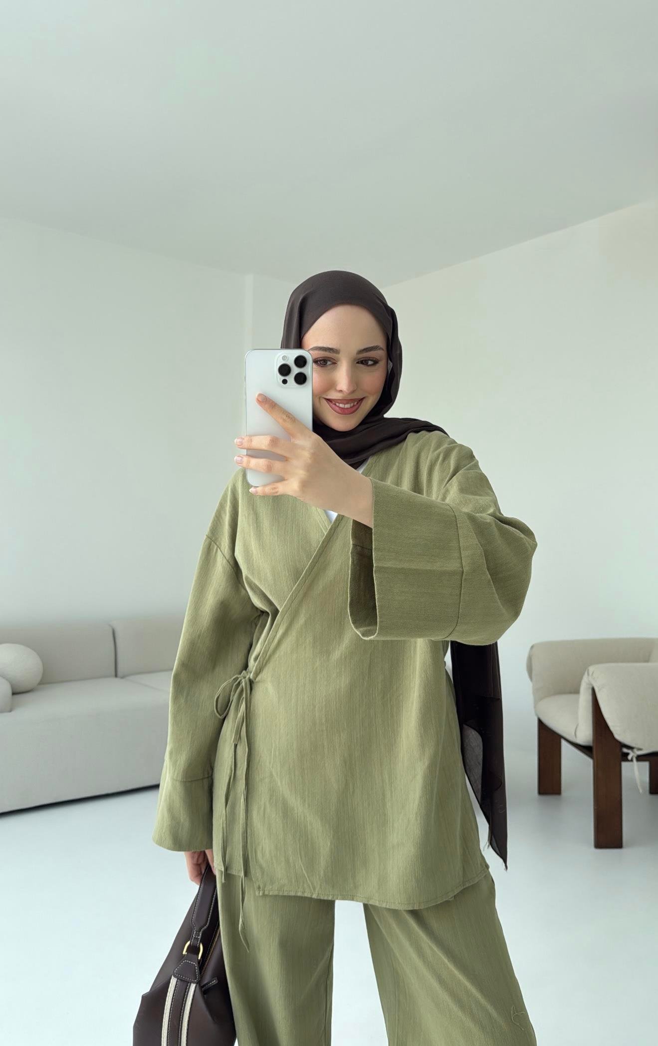 Olive Yandan Bağlamalı Takım