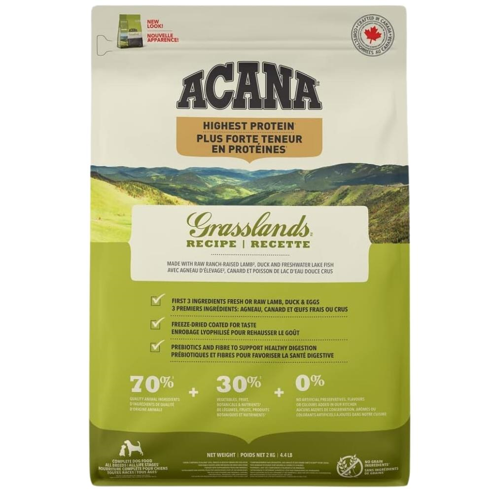 Acana Grasslands Kuzu ve Ördekli Tahılsız Kuru Köpek Maması 2 kgAcana