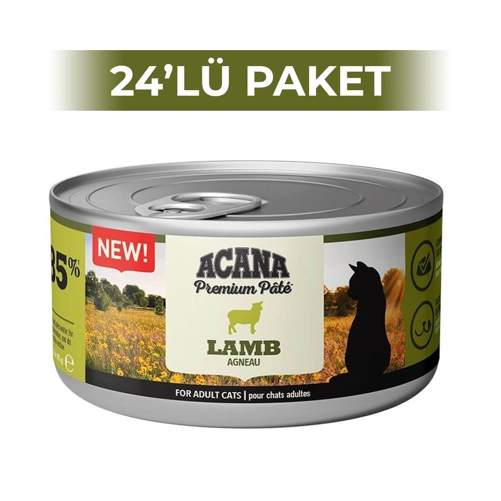 Acana Premium Pate Kuzu Etli Ezme Yetişkin Kedi Konservesi 85 gr 24 AdetAcana
