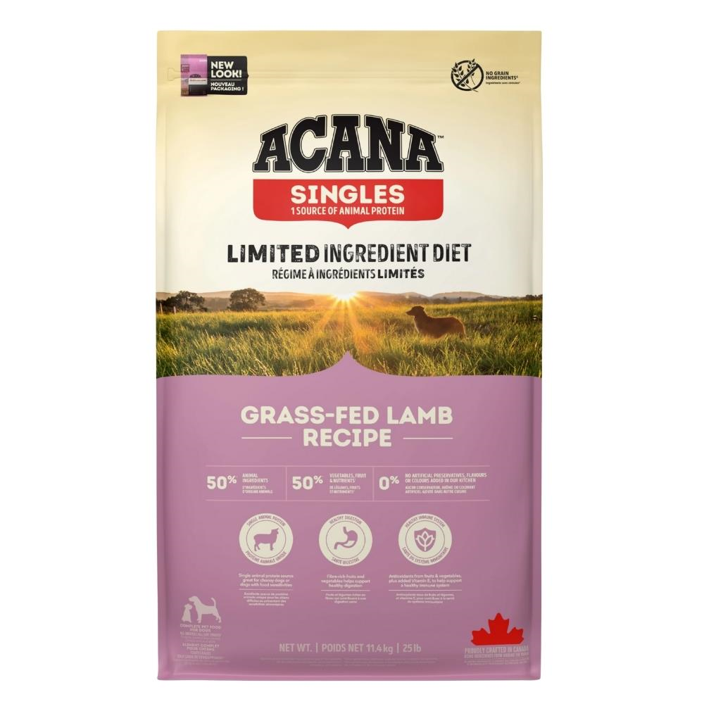 Acana Singles Grass Fed Lamb Kuzulu Kuru Köpek Maması 11,4 kgAcana