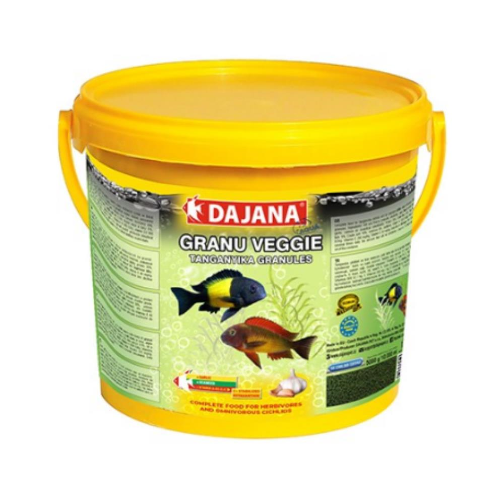 Dajana Sarımsaklı Balık Yemi Granu Veggie Garlic Kova 10 l 5 kgDAJANA