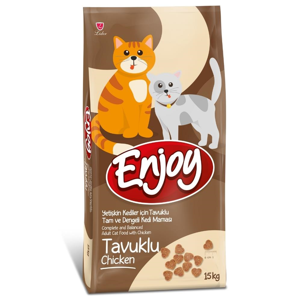 Enjoy Tavuklu Yetişkin Kedi Maması 15 kgEnjoy