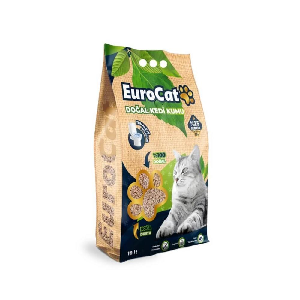 Eurocat Hızlı Topraklaşan Kedi Kumu 10 ltEuroCat