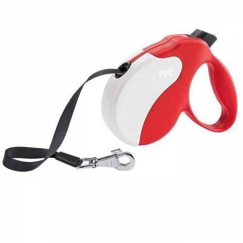 Ferplast Amigo Otomatik Şerit Tasma Large 50 kg 5 m Kırmızı BeyazFerplast