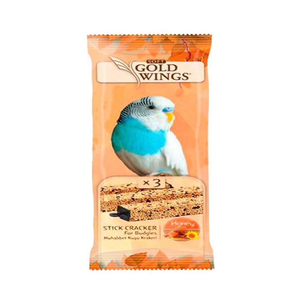 Gold Wings Ballı Muhabbet Kuşu Krakeri 3'lüGold Wings