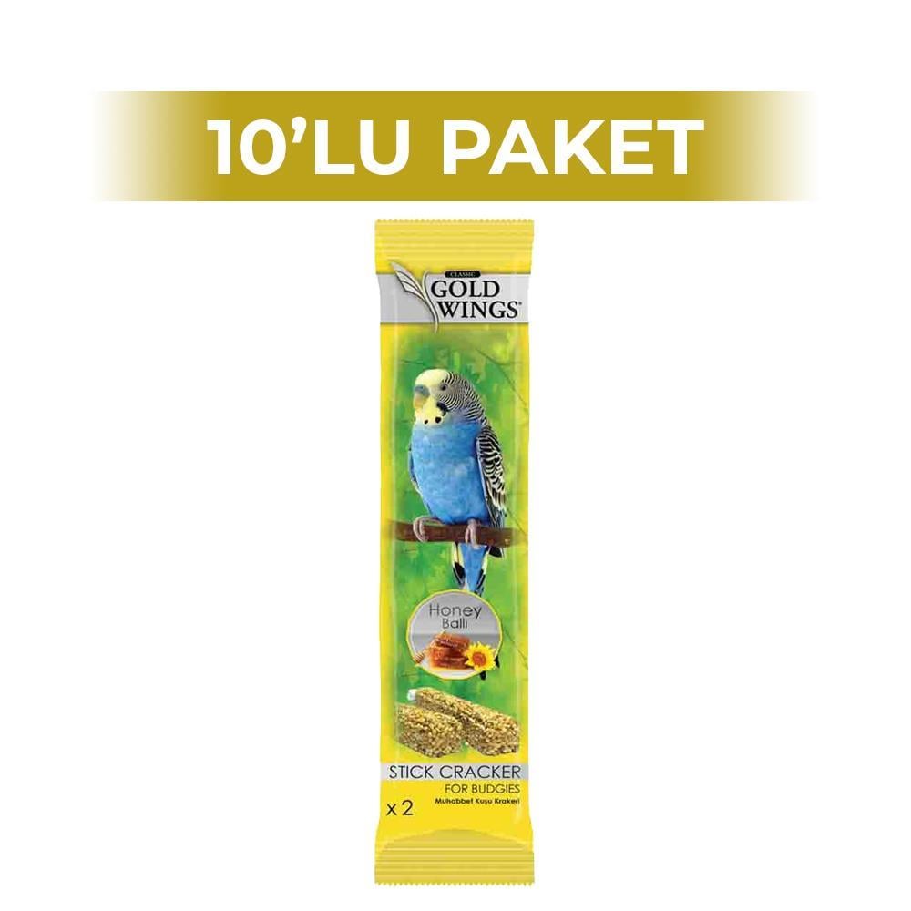 Gold Wings Classic Ballı Muhabbet Kuşu Krakeri 2'li x 10 AdetGold Wings