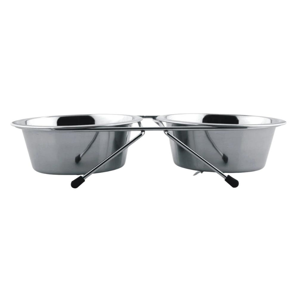 Lion Dcs-400 İkili Çelik Köpek Mama Kabı 16 OzLion