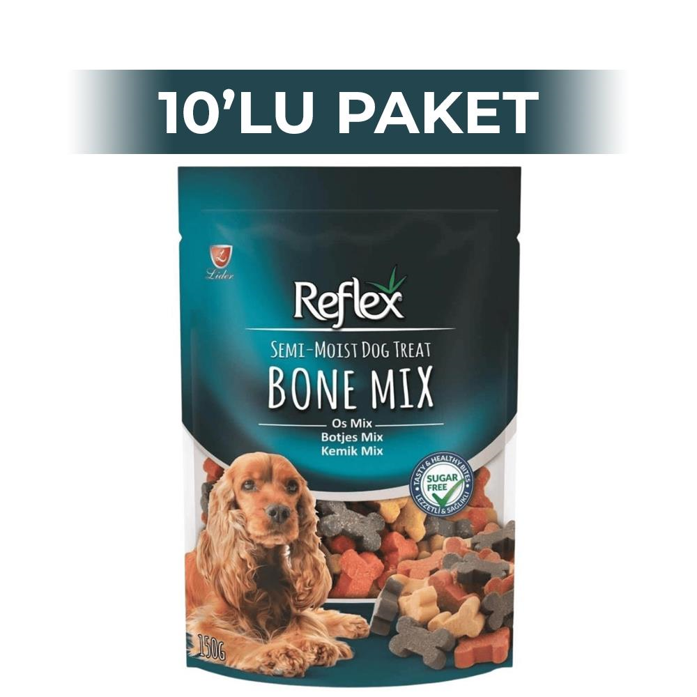 Reflex Semi-Moist Mini Mix Kemik Köpek Ödülü 150 gr 10 AdetReflex