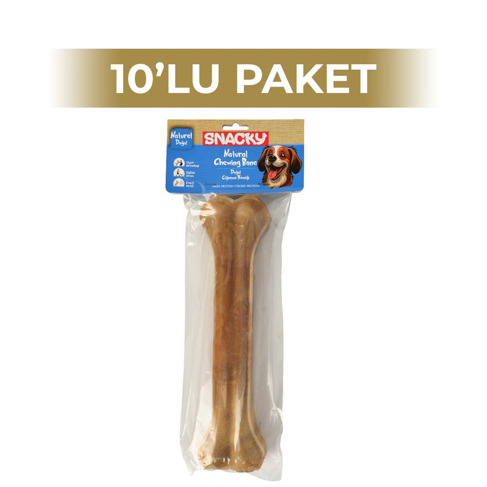 Snacky Natural Köpek Çiğneme Kemiği 25 cm 10 PaketSnacky