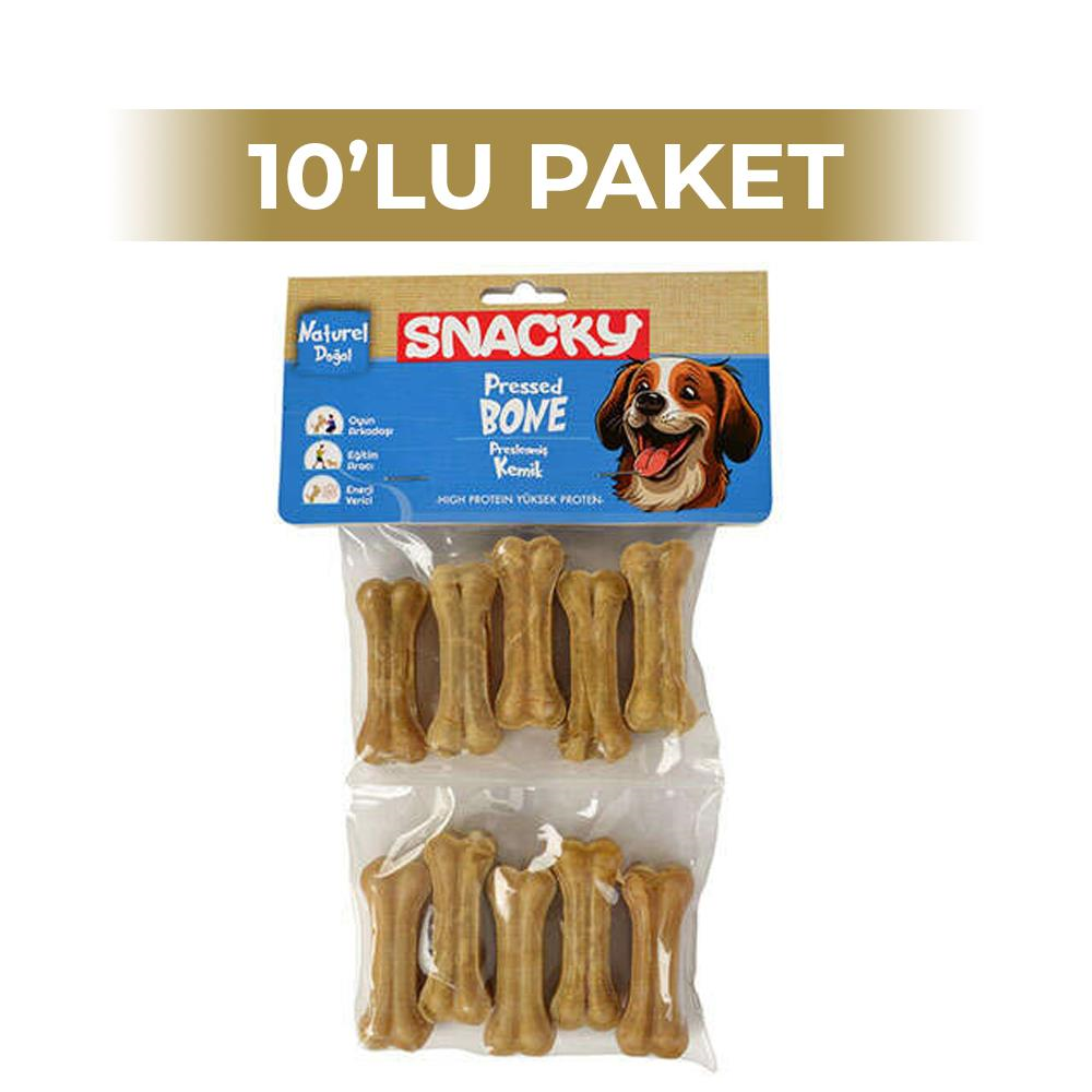 Snacky Natural Köpek Çiğneme Kemiği 5 cm 10'lu 10 PaketSnacky