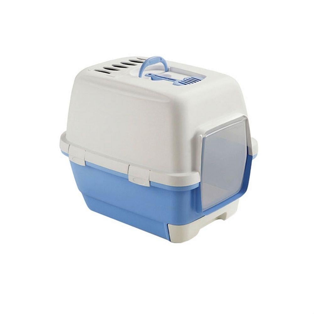 Stefanplast Cathy Clever & Smart Kedi Tuvaleti Beyaz - Mavi 58x45x48 cmStefanplast