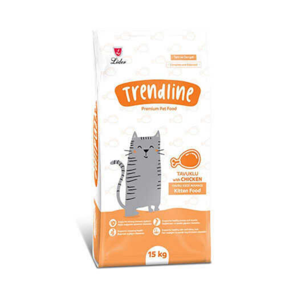 Trendline Kitten Tavuklu Yavru Kedi Maması 15 KgTrendline