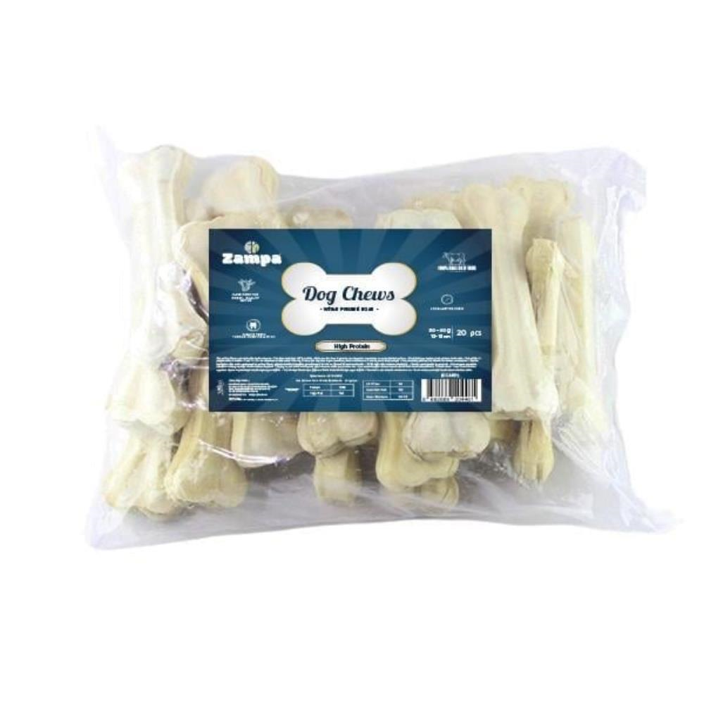 Zampa Beyaz Press Kemik Köpek Ödülü 20'li 50-55 grZampa