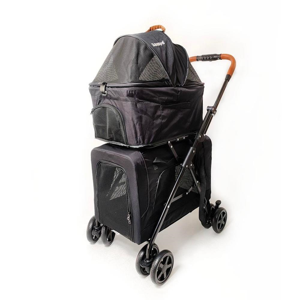 Zampa Tsunoda Kedi ve Köpek Arabası Siyah 50x83x102 cmZampa