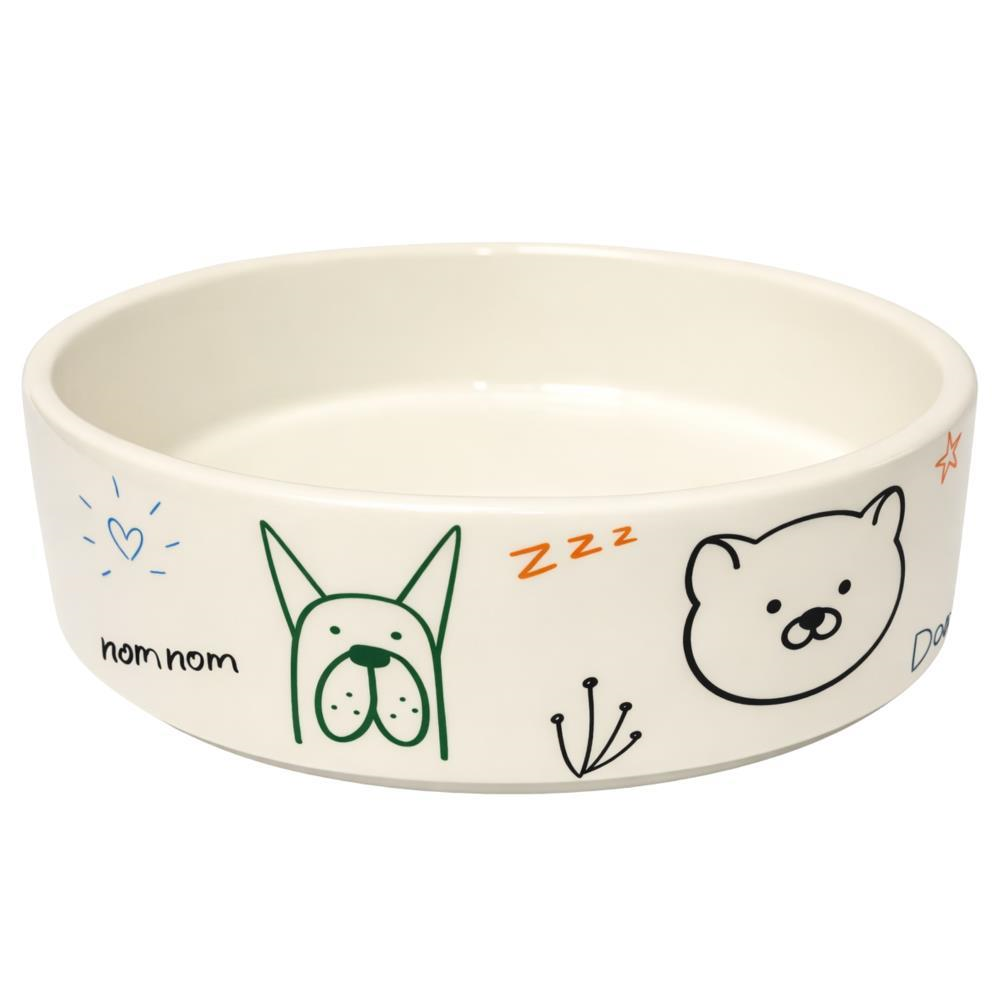 ZooStar Büyük Boy Seramik Kedi ve Köpek Mama Kabı 400 ml Karışık DesenliZooStar