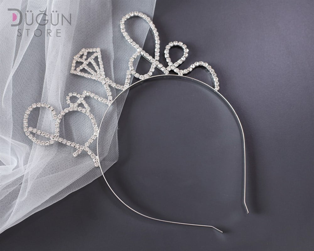 Bride Taşlı Gelin Tacı