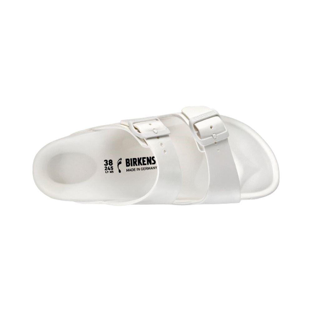 Birkenstock Erkek Çift Bantlı Beyaz Terlik Arizona Eva 129441 WHITE - Birkenstock