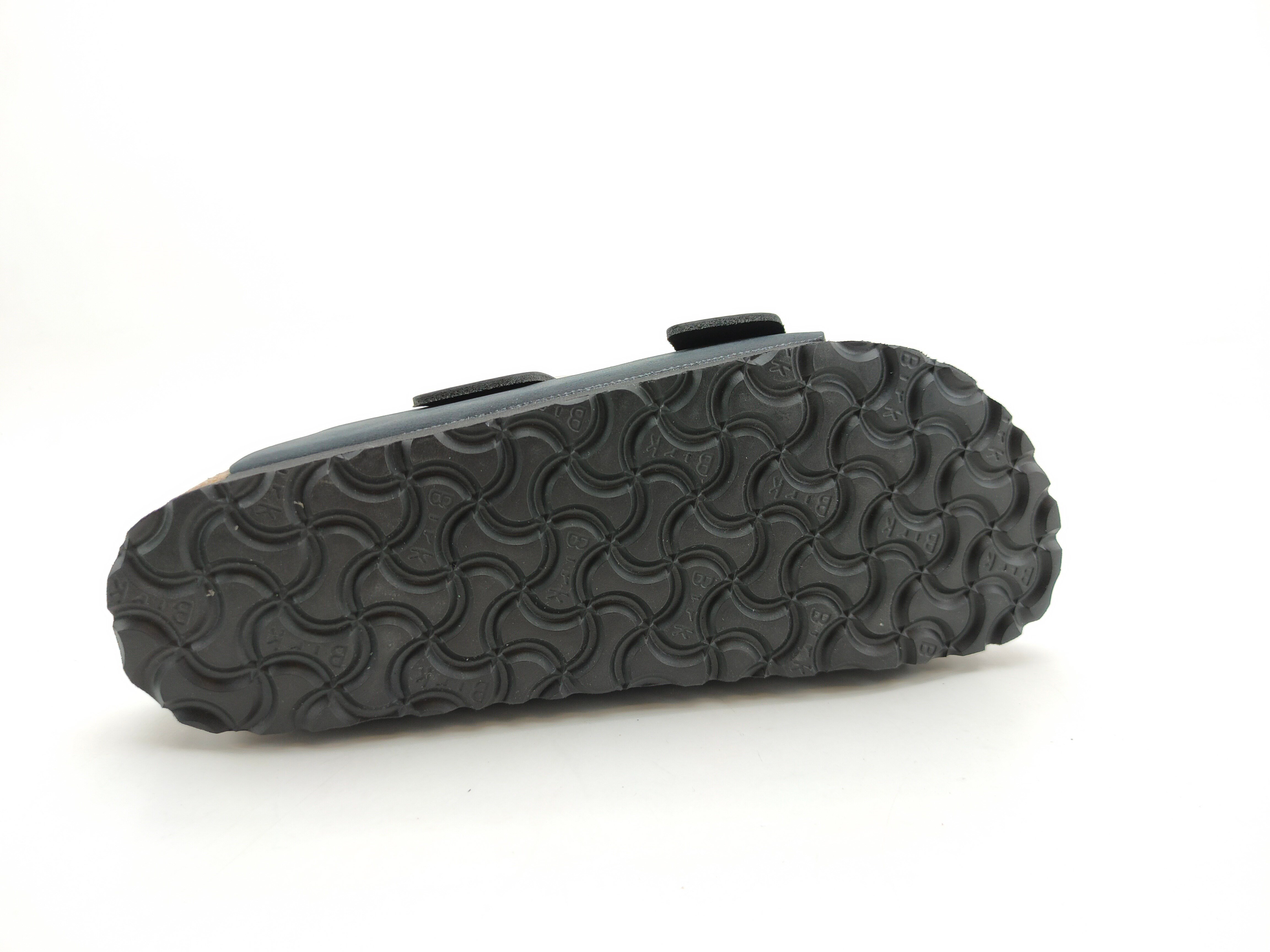 Birkenstock Kadın Çift Bantlı Big Buckle Terlik Black Mantar 1011075 BLACK - Birkenstock