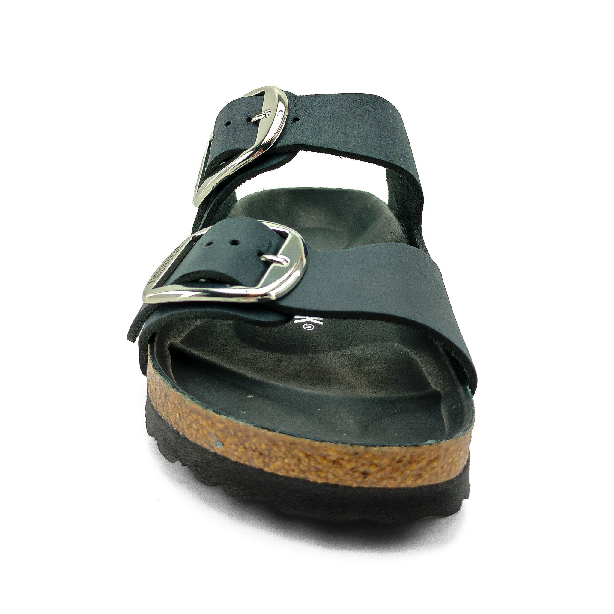 Birkenstock Kadın Çift Bantlı Big Buckle Terlik Black Mantar 1011075 BLACK - Birkenstock