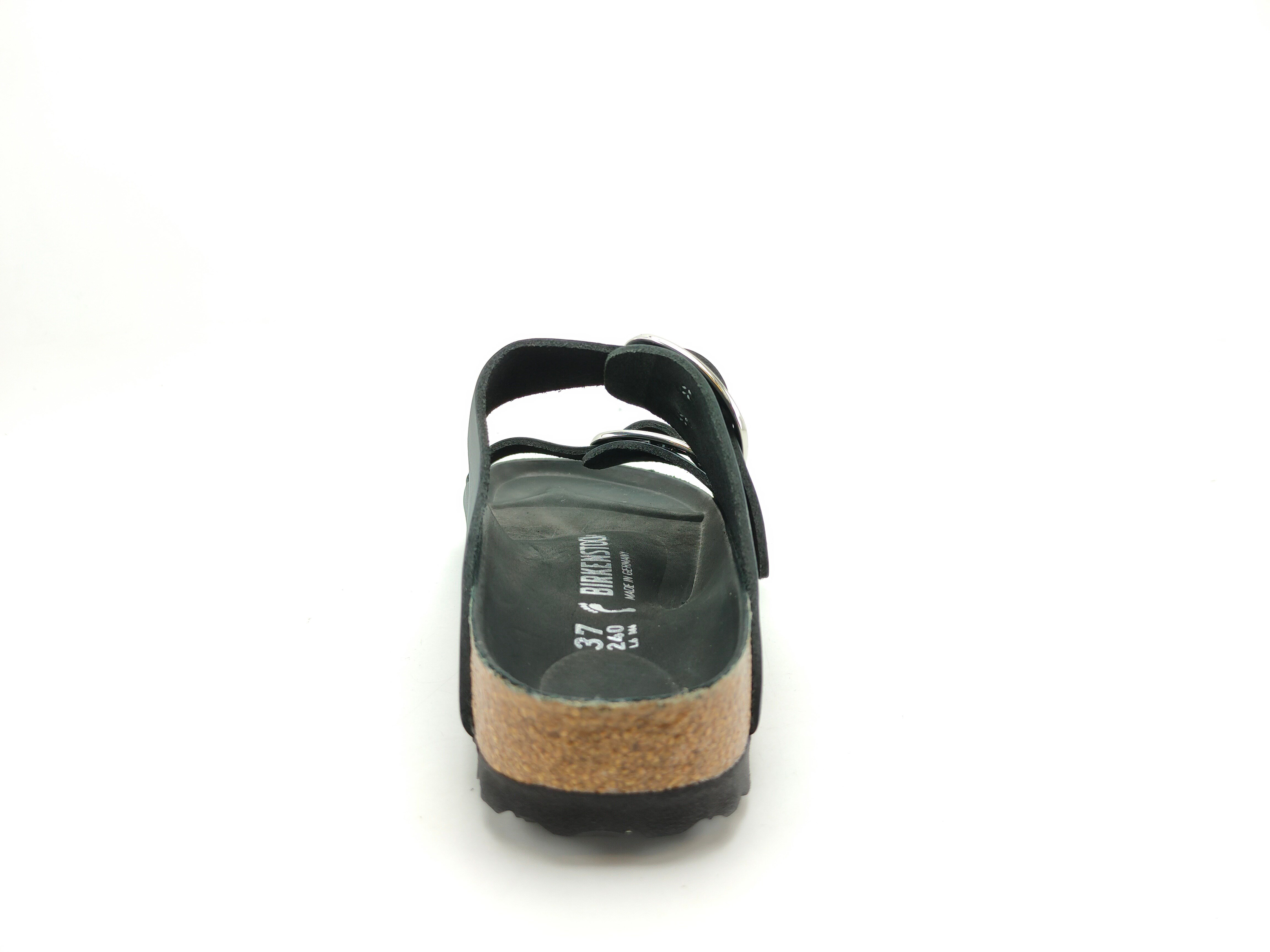 Birkenstock Kadın Çift Bantlı Big Buckle Terlik Black Mantar 1011075 BLACK - Birkenstock