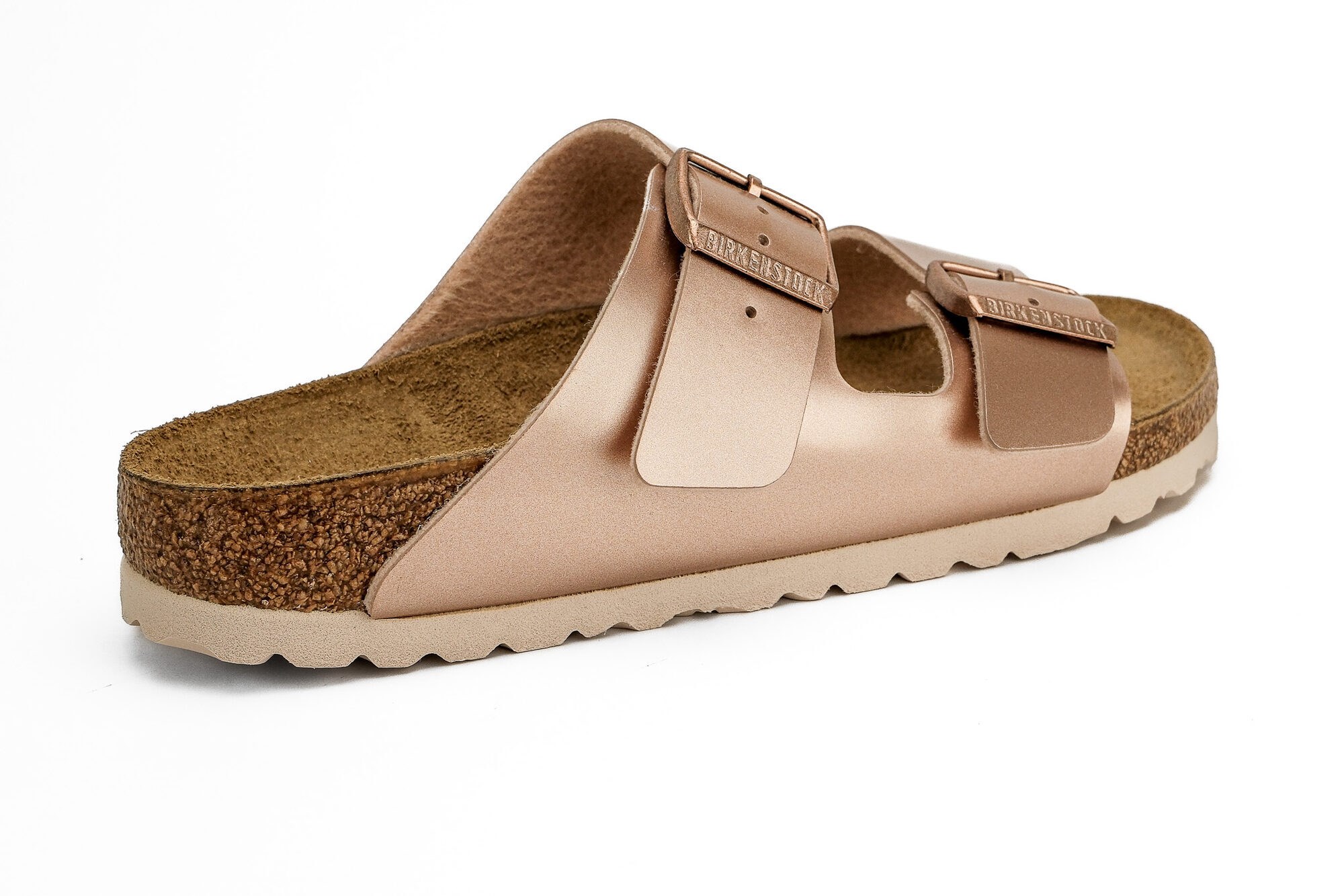 Birkenstock Kadın Çift Bantlı Terlik Arizona Electric Metallic Mantar 1012478 ELECTRIC METALLIC COOPER - Birkenstock