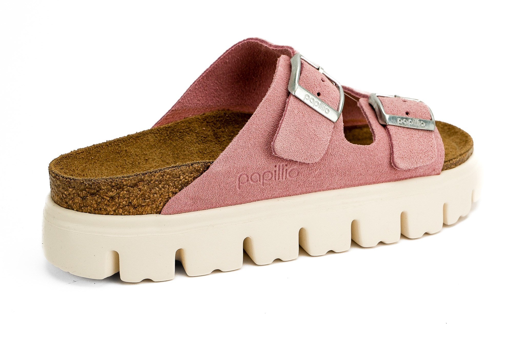 Birkenstock Kadın Çift Bantlı Terlik Pap Chunky Pink Mantar 1025291 CANDY PİNK - Birkenstock