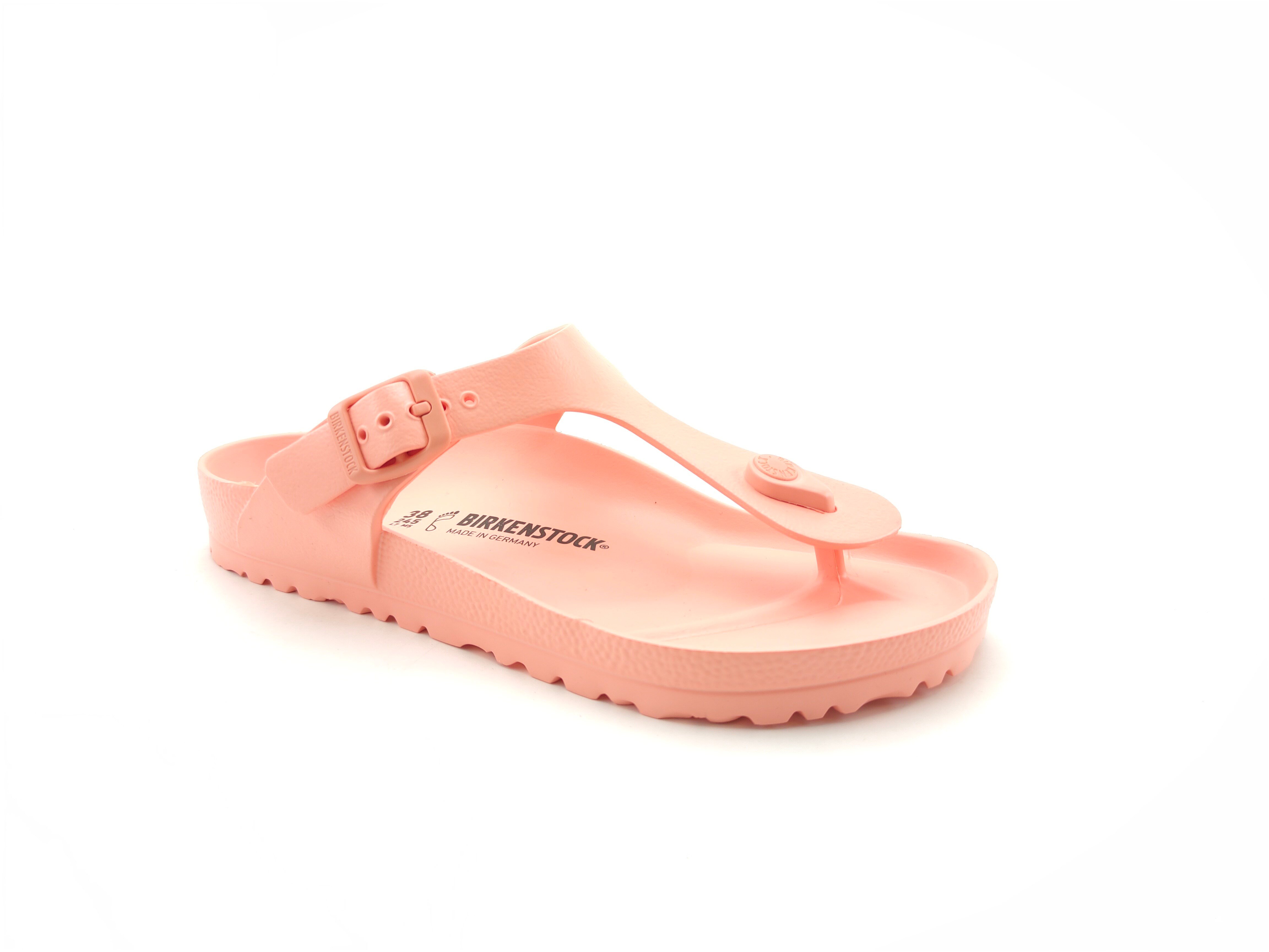 Birkenstock Kadın Parmak Arası Corel Peach Terlik Gizeh Eva 1022453 Coral Peach - Birkenstock
